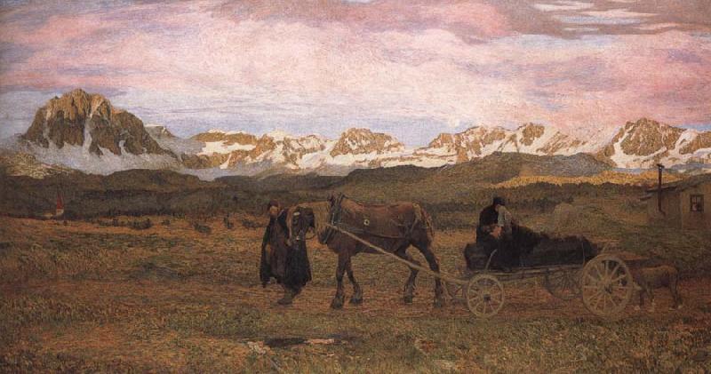Giovanni Segantini Returning Home oil painting picture